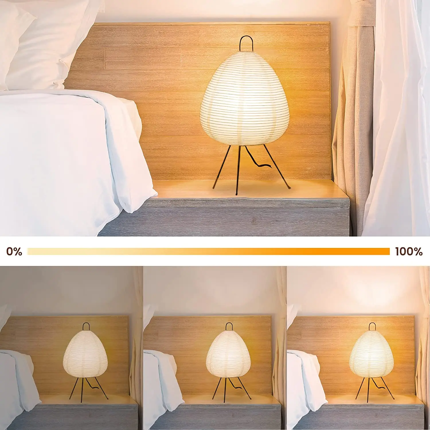 rice paper floor lamp Paper Lantern Lamp Rice Paper Shade Bedroom  Nightstand