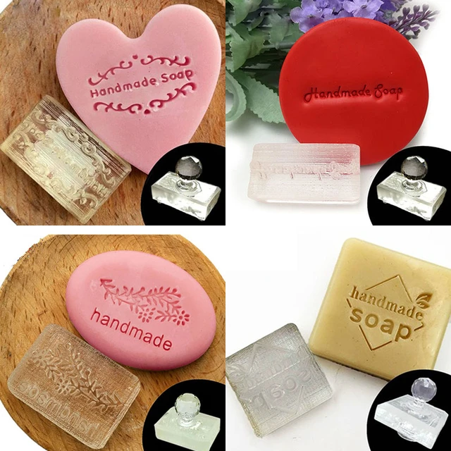 Custom Lovely Bath Enjoy Pattern Soap Stamp Mini Transparent Acrylic Clear  Sealing Seal For Handmade Soap Making Supplies Kits - AliExpress