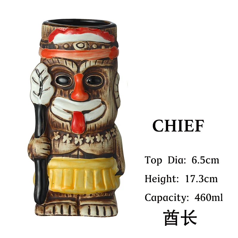 Tiki Mugs Ceramic Mug Party Cocktail Tumbler 1PCS