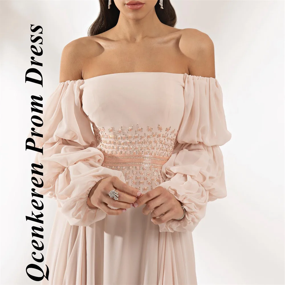

Qcenkeren Formal Dresses Floor-Length Evening Dresses Strapless Party Dress For Elegant Women