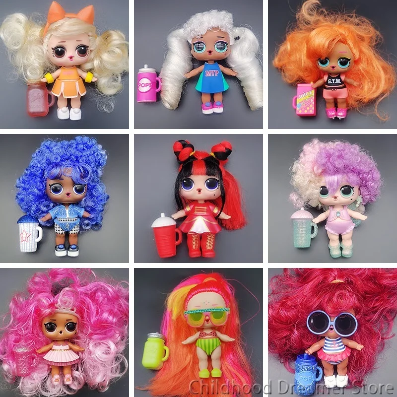 LOL Dolls 1PC New 8CM Big Sister Hair Transplant Set Doll Colorful Hair Popular LOL Dolls