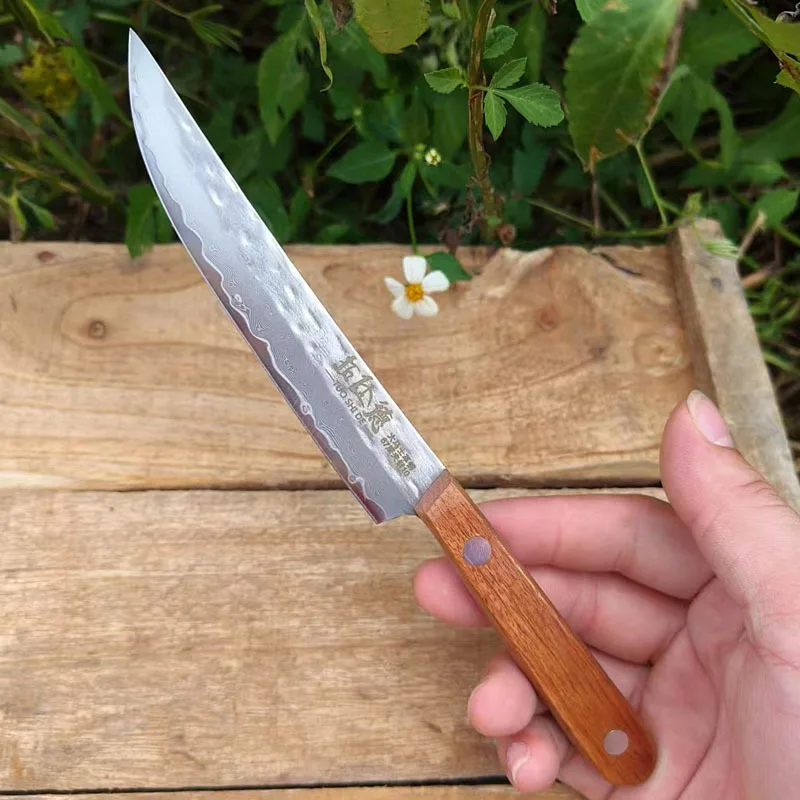 

Utility Knife 67 Layers Damascus Steel Blade Sharp Paring Cleaver Steak Peeling Barbecue Cutlery Kitchen Knives Cooking Tools