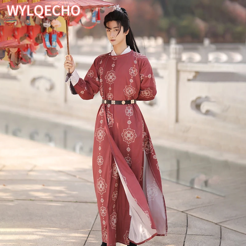 

Hanfu Men Tang Dynasty Cosplay Ancient Chinese Clothing Improved Robe Traditional Hanfu Clothes Stage Costume Hanfu