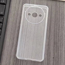 Transparent Black Silicone Soft Protective Phone Case Cover for Oukitel C59 Pro (Clear)