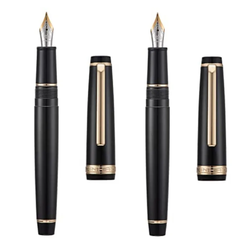 Jinhao 82 아크릴 잉크 펜, 골든 스핀 EF F 펜촉, 우아한 비즈니스 사무..