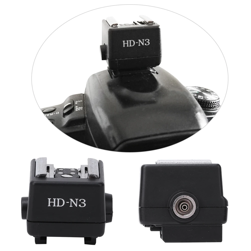 HD‑N3 PC Flash Light Hot Shoe Mounting Adapter Accessory for Video Camera Hot Shoe Mount Adapter Mounting camera flash adapter