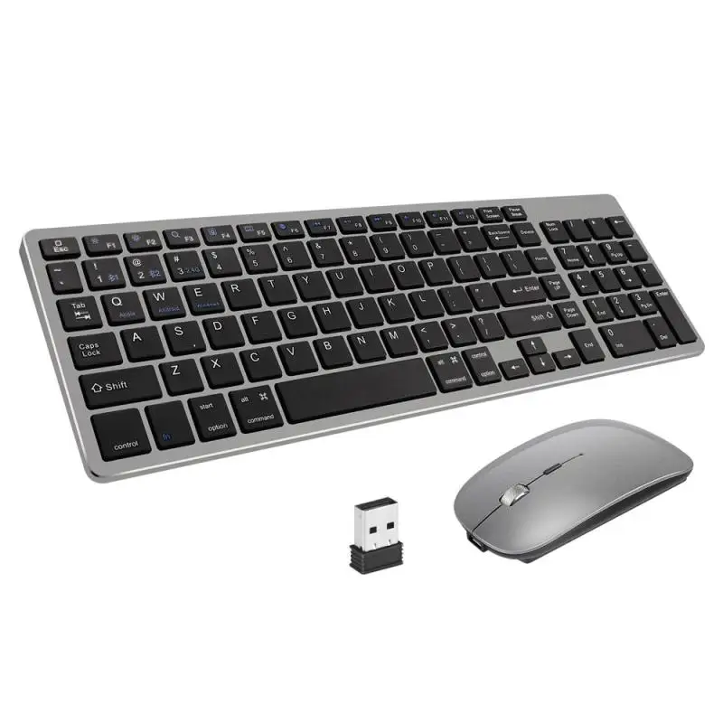 

Backlight Wireless Keyboard and Mouse Combo 2.4G USB Silent Keyboard Set Rechargeable Full-Size Slim Keyboard & Mouse Set