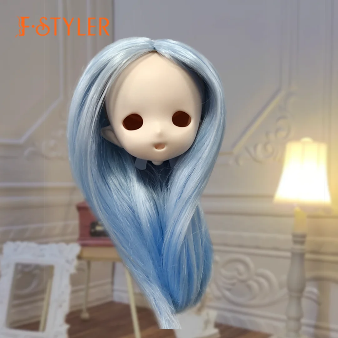 

Doll Wig Long Straight Embryo Hair Style BJD Doll Soft Synthetic Mohair Doll Wig Various Colors Hair Accessories 1/4 1/6