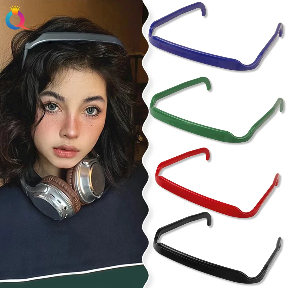 

New Headwear Square Fashion Decoration Hair Clip Sunglasses Invisible Hair Fixing Tool Facial Washing Irregular Headband