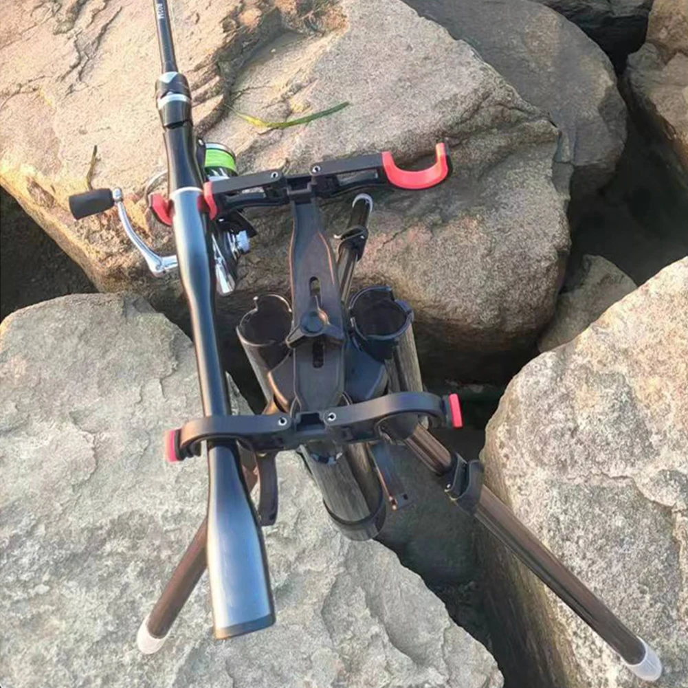 Adjustable Aluminum Fishing Rod Support Rack