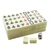 Chinese Mahjong Game Set 144 White Engraved Mini Tiles For Family Gathering For Chinese Style Game Play Family Leisure Time 5