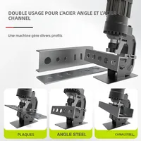 Machine à poinçonner électrique LZ-22 220V/50HZ, outils hydrauliques pour barres en fer, cuivre, aluminium et autres matériaux métalliques, construction en acier 3