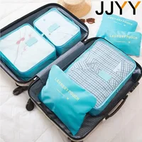 1Set/6Pcs Travel Storage Bag Set for Clothes Tidy Organizer Luggage Pouch Suitcase Handbag Closet Divider Drawer Organizador 2