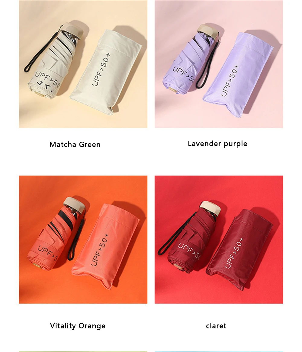 Description Picture 5 of itemMini Pocket Rain Umbrella Sun Shade Umbrella Women Rain Umbrella UV Sun Umbrella Capsule Umbrella business umbrella it