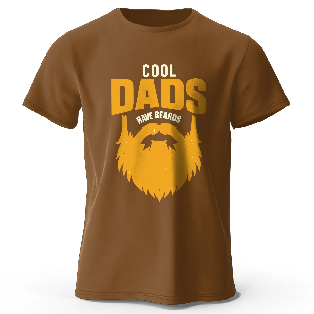 Cool Dad with Beards Printed T-Shirt - Image 3