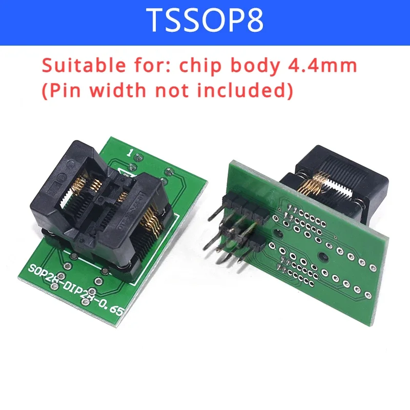 

1/5/10pcs/lot TSSOP8 Burn-in Socket 14/16/20/24/28 Chip Adapter IC Conversion Test Seat