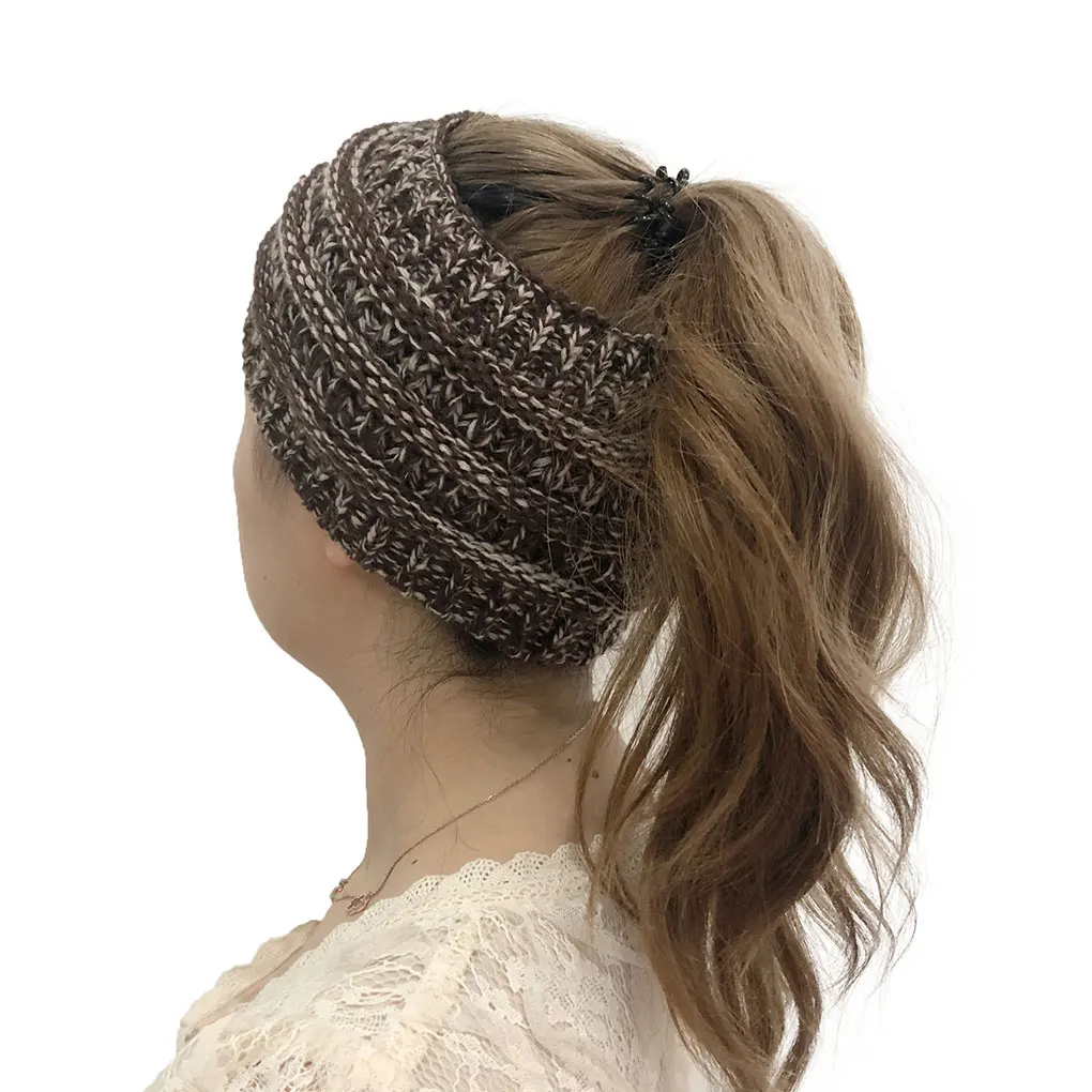 

Теплая повязка на голову, легкая шерстяная шляпа, витая, дышащая, женская