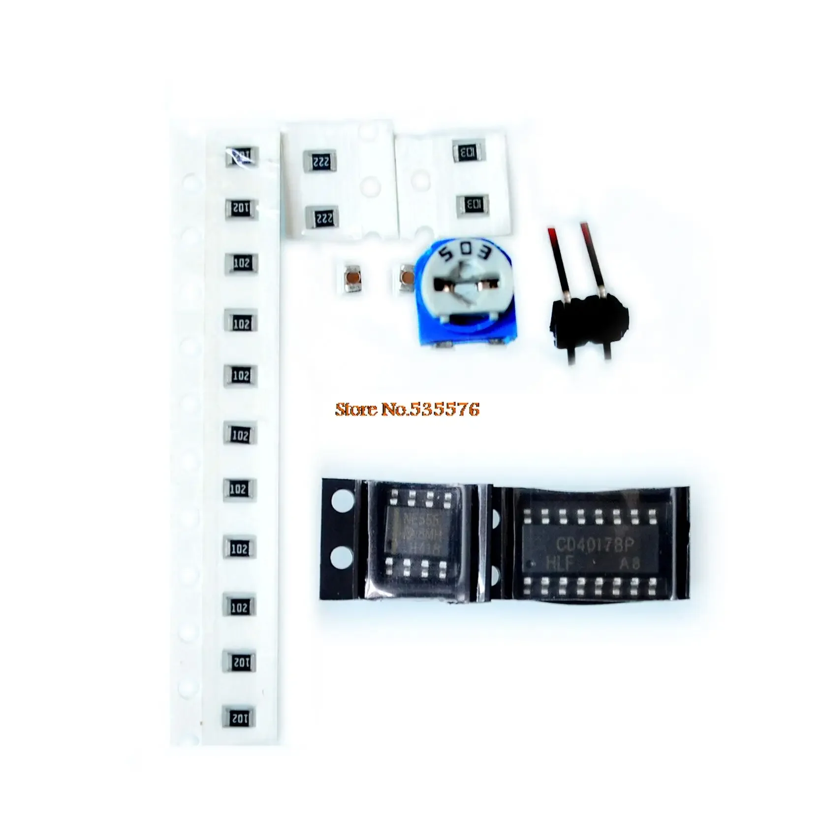 NE555+CD4017 가벼운 물 흐르는 빛 LED 모듈 DIY 키트