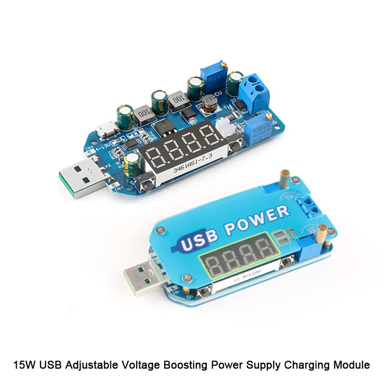 Universal Adjustable Voltage Converter - 15W USB Type-C Power Supply Module
