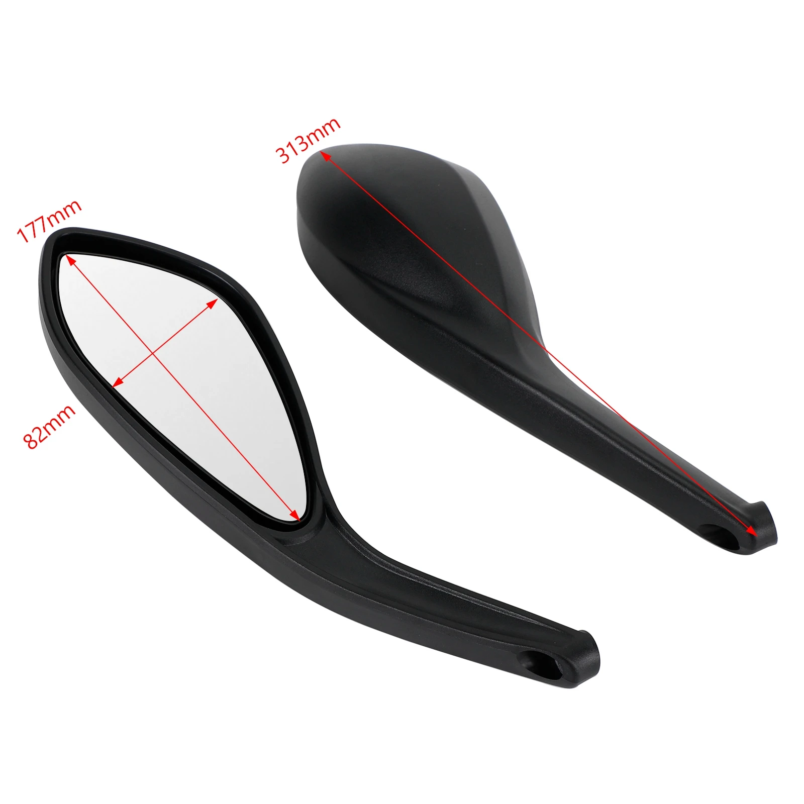 Areyourshop REAR VIEW MIRROR L&R 52340222A 52340232A FOR DUCATI MONSTER 696 796 1100 EVO Motorcycle Parts