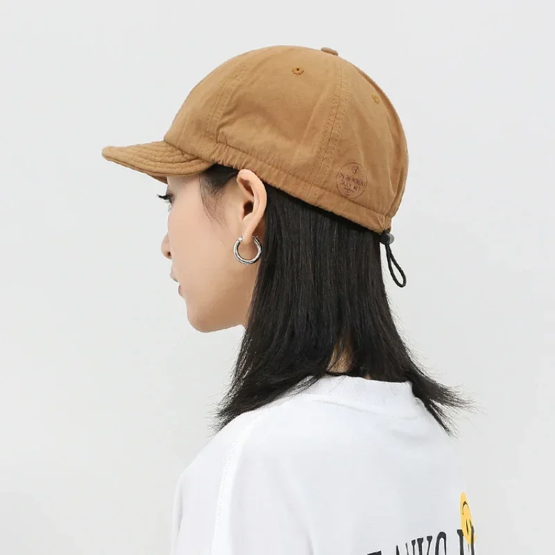 Yoga Baseball Hats American Short Brim Baseball Cap Men Women All-Comfortable Skin-Friendly Korean Style Peaked