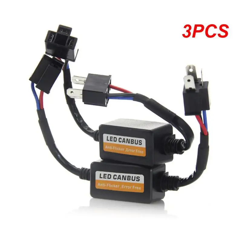

3PCS Plug&play Headlight Led Canbus Decoder Canceller Durable Led Decoder Error Free Resistor Anti Flicker H1/h3/h4/h7/h8/h9/h11
