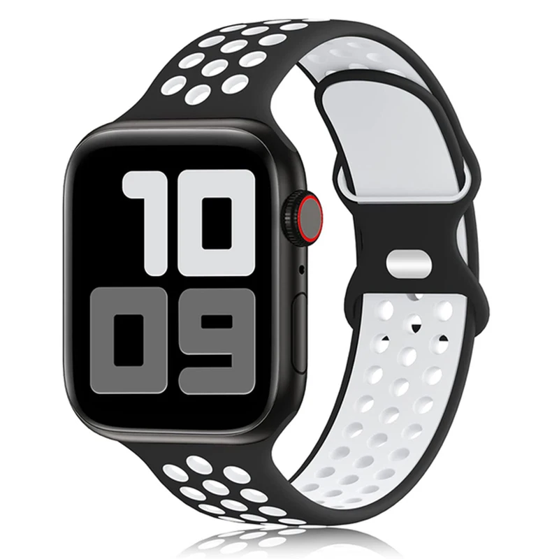Premium Sport Silicone Strap for Apple Watch - Sleek and Comfortable Design
