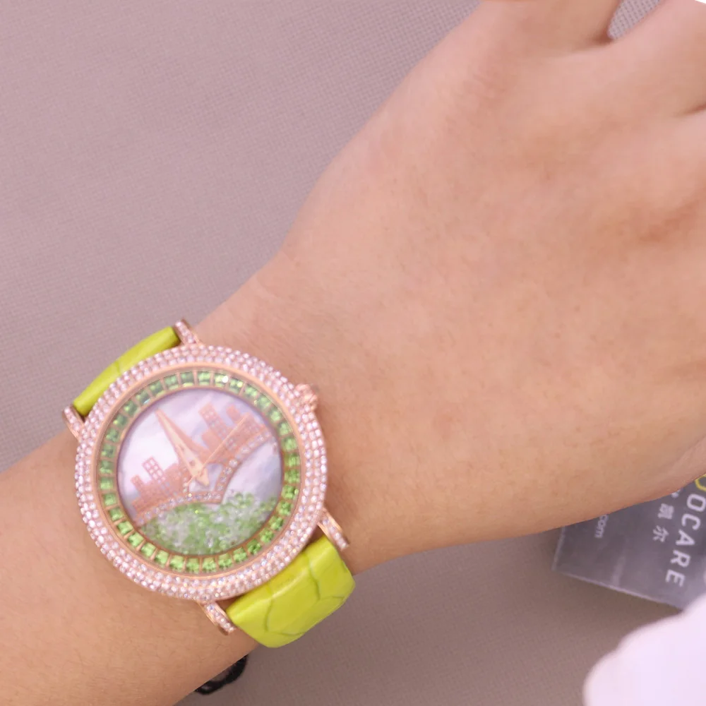 SALE!!! Discount Davena Crystal Old Types Lady Women's Watch Japan Mov't Fashion Hours Bracelet Leather Girl's Gift No Box