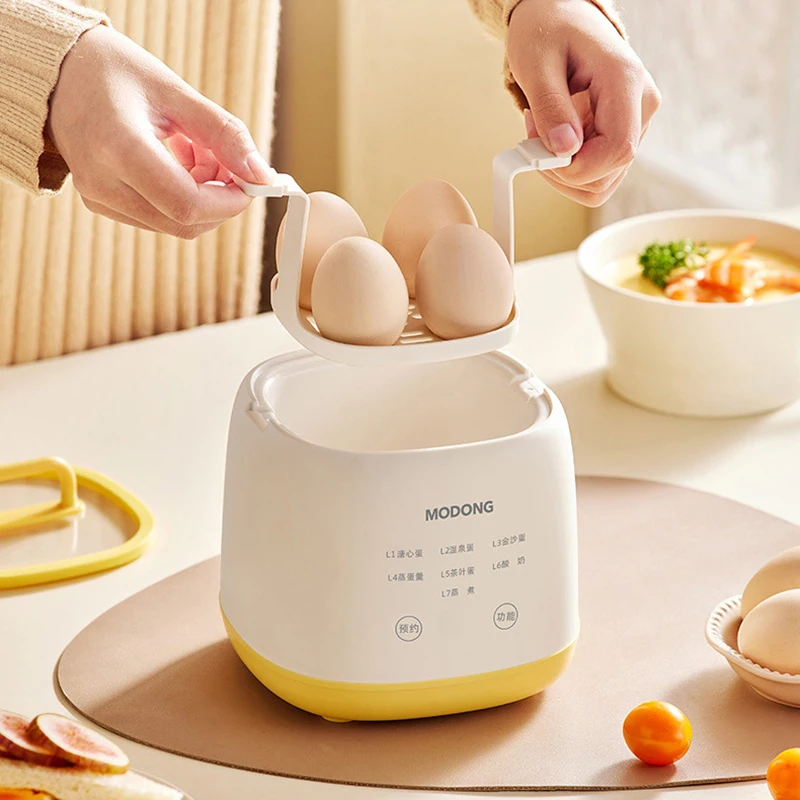 300W Electric Egg Boiler Breakfast Machine Multicooker Steamer Automatic Egg Cookers Home Egg Custard Steaming Cooker 220V 2