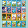 Magic Water Drawing Book Children's Montessori Reusable Coloring Book, Sensory Early Educational Learning Painting Toys for Kids 4
