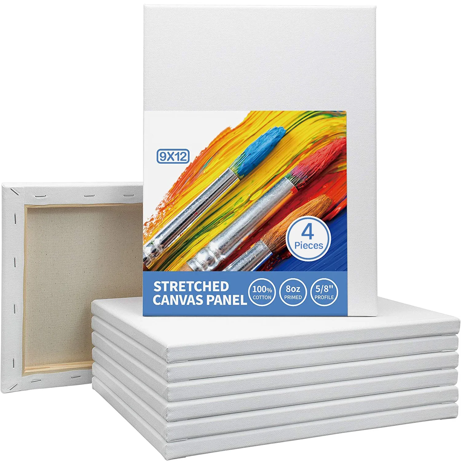 Painting Canvas Panels, 3 Pack 5x7 Inch Rectangle Blank Art Board