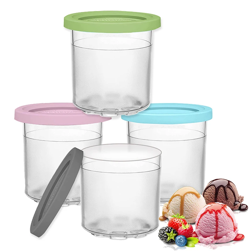 1pcs Ice Cream Containers With Lids Replacements For Ninja Creami Pints, Ice  Cream Pints Cup Safe Leakproof