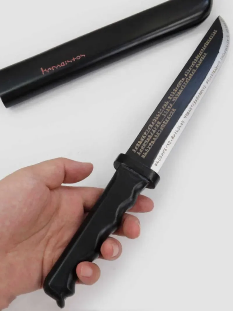 Description Picture 6 of item41cm Hestia Dagger Katana Anime DanMachi Cosplay Prop Wooden Ninja Knife Sword Real Size Japanese Katana Samurai Sabre Kid Toy