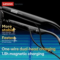 NEW Lenovo GS105 4K Smart Wireless Glasses Bluetooth 6.0 AI Sunglasses HD Calls Music Headphones ENC Noise Cancellation Dual Mic - Image 3