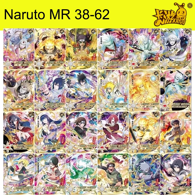 

KAYOU Naruto Single Card MR 38-62 Uchiha Madara Sasuke Itachi Kakashi Orochimaru Anime Game Trading Cards Children's Toys Gifts