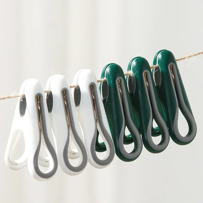12/24Pcs Towel Clips Portable Clothespin Clothesline Hanging Clips Strong Plastic Drying Rack Holder Clip For Towel Sock