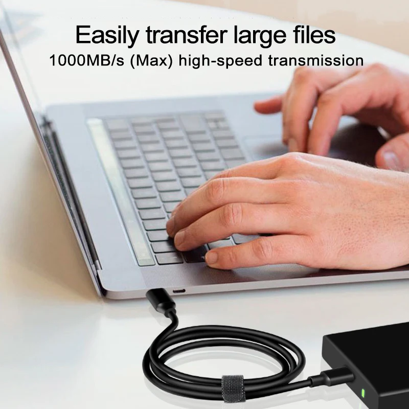 Фото Usb 3. 0 Gen2 Type-C 10 Гбит/с быстрая передача данных USB Type-C 3 2 кабель для быстрой зарядки внешнего SSD жесткого диска 3 А 60 Вт шнур для быстрой зарядки №2