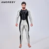 AMORESY Men Sexy Smooth One Piece Bodysuit Running Fitness Catsuit Stretch Cosplay Bodystocking Spandex Overall Zentai Jumpsuits 4