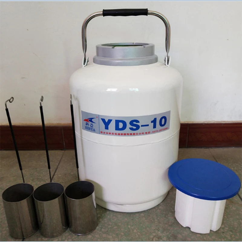 

10 л контейнер для жидкого азота, криогенный органический контейнер для жидкого азота с жидким азотным резервуаром резервуар, Дьюар