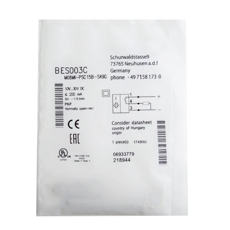 

Switch Sensor M08MI-PSC15B-S49G New High-Quality