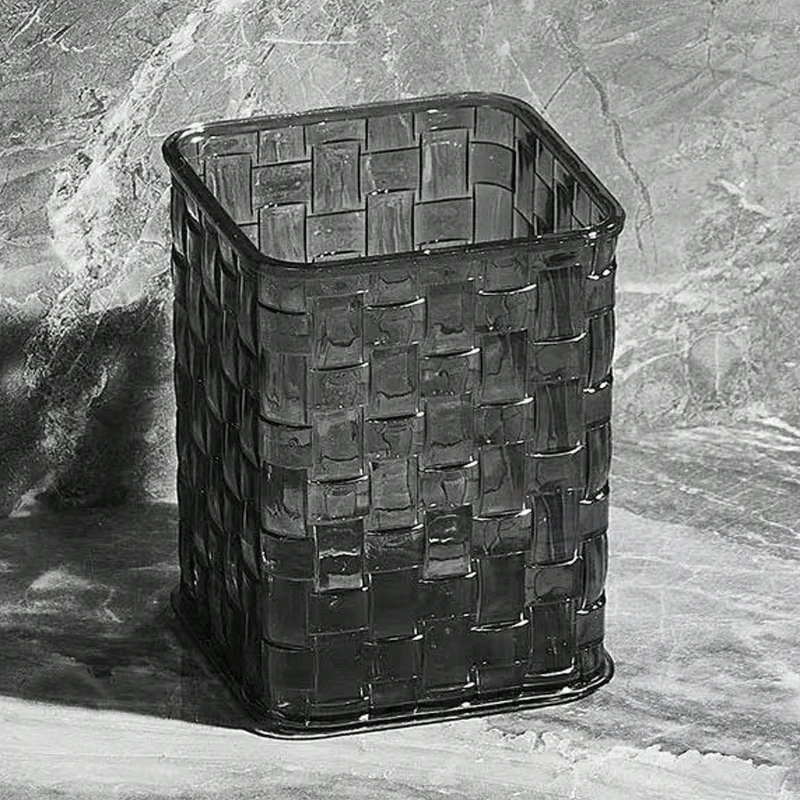 Transparent Acrylic Office with Knot Decoration Pen Holder and Durable for Office Supplies, Pens, and Accessories Convenient