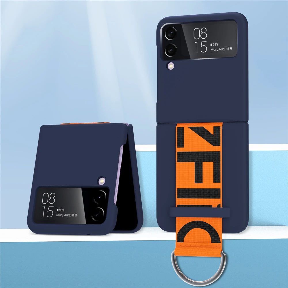 

Чехол с ремешком и металлическим кольцом для Samsung Galaxy Z Flip 3