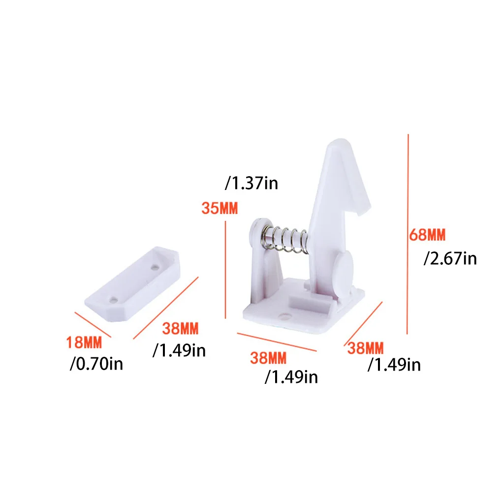 Cabinet Lock Child Lock Pack of 6 Baby Safety Lock Living Room Bedroom Kitchen Cupboard Cabinet Door Drawer Punch Free Kids Protector Locks