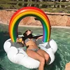 Swimming Ring  Hot Cloud Rainbow Inflatable Pool Ring Float For Adult Kids Pool Party Water Toys Swim Circle Piscina Flotador 1