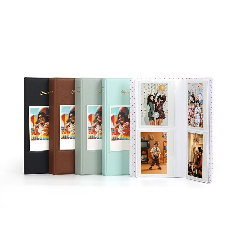 64 Pockets Photo Film Album Storage Book for 600 Film for Fujifilm Instax Wide 300 210 400 Link Printer Storage Album photo film album