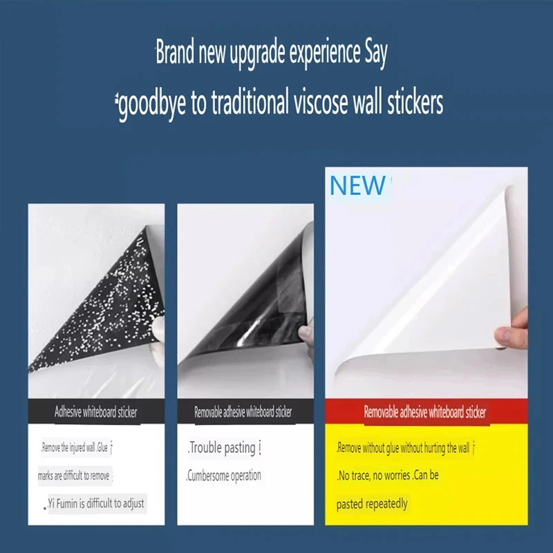 DIY Roll Paper Graffiti Scroll Whiteboard Wall Sticker Painting Drawing Early Educational Toys No Damage to Wall Easy to Clean 3