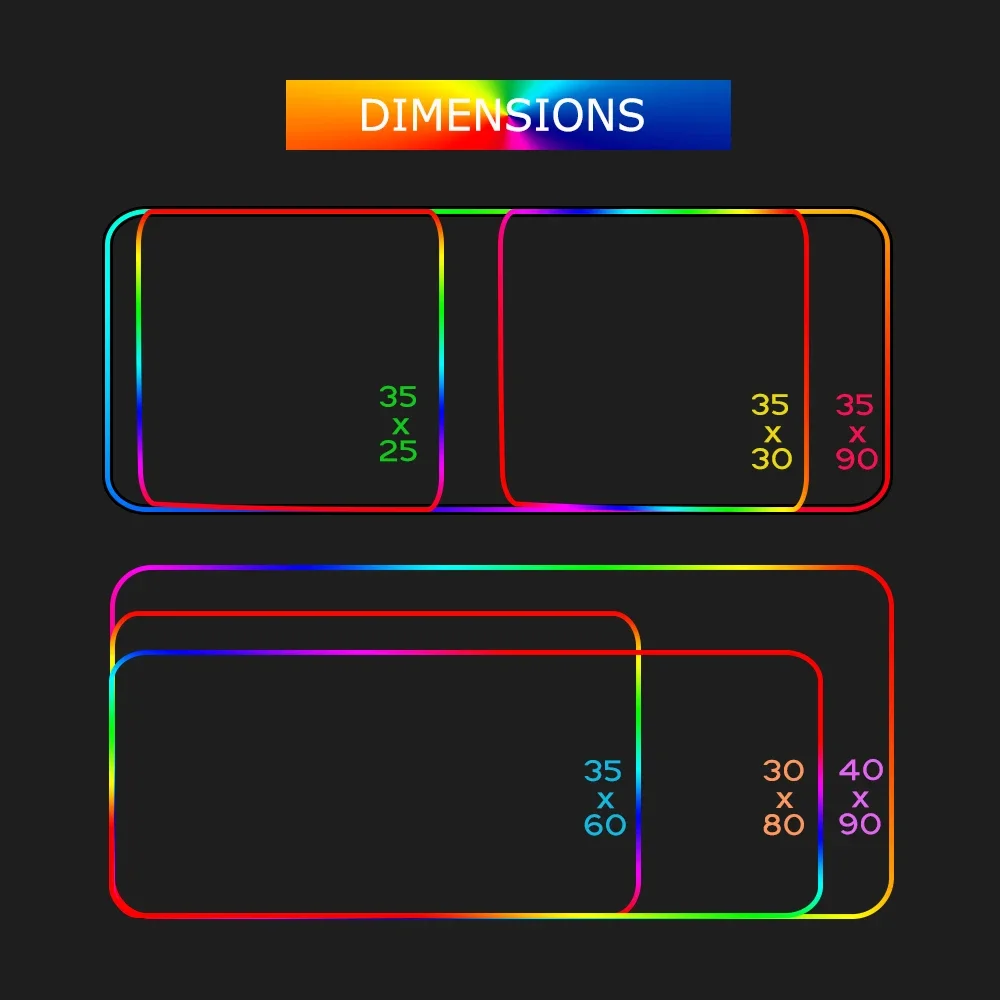 Mat Gloway Gaming Accessories Light LED Mouse Pad with Backlight Keyboard 90x40 Mouse Pad Anime Rgb Game for PC