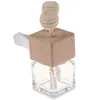 8ml Empty Car Air Freshener Pendant Clip Vent Outlet Diffuser Essential Oil Glass Vial with Wooden Cap Car Fragrance Container 6