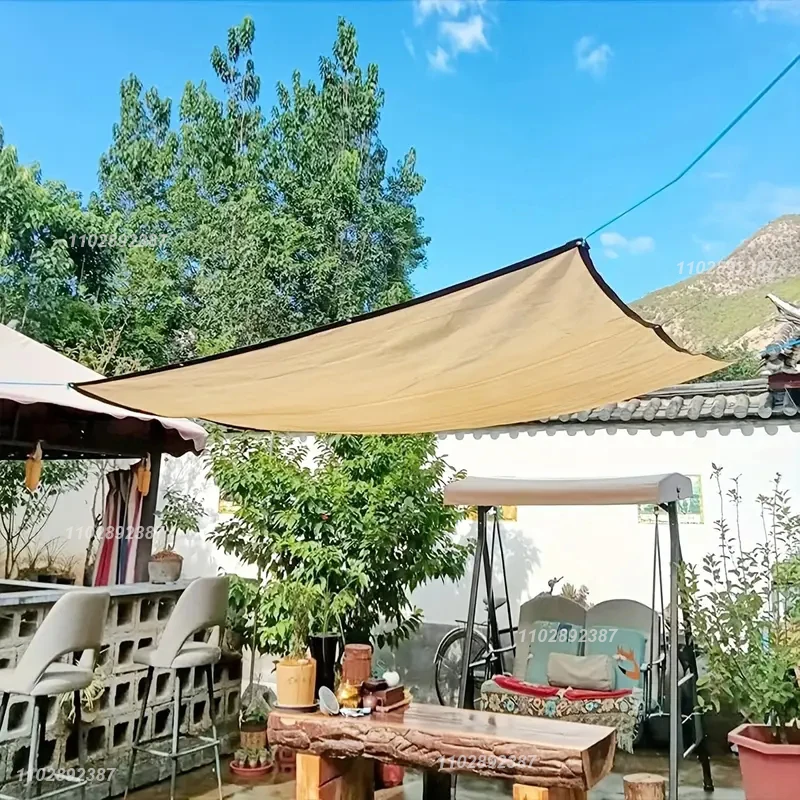 Sun Shade Sail Sunshade Net 85% Shading HDPE Beige Sunshade Net for Garden Plant Shed UV Protection