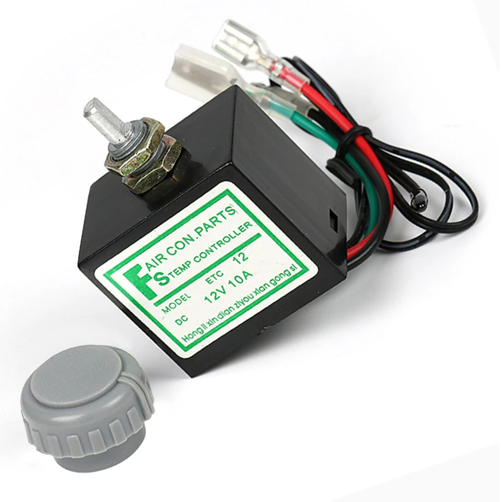 Evrensel 12/24 V Araba Klima Elektronik Termostat Anahtarı Sıcaklık Kontrolü A/C Elektronik Termostat Oto Aksesuarı